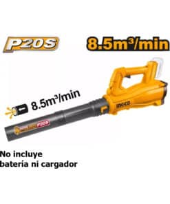 Sopladora a Batería Inalámbrica 20V Ingco Naranja/Amarillo CABLI20323