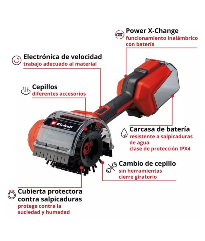 Cepillo a Batería Inalámbrico 120mm 18V Einhell PICOBELLA 18-90 - Imagen 2