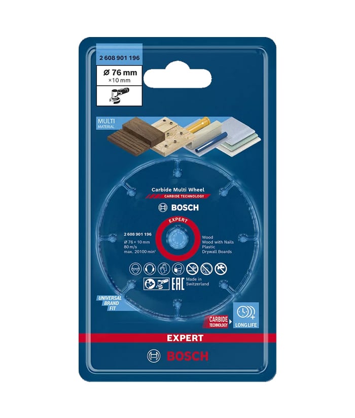 Disco de Corte Expert Carbide Multi-Wheel 76 x 10 mm Bosch 260890119 - Imagen 2