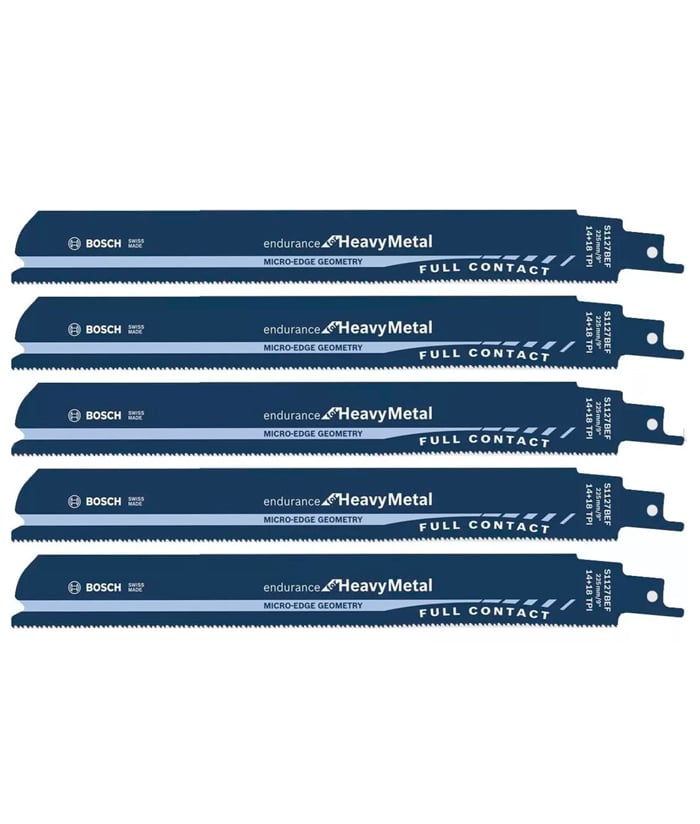 Hoja de Sierra Para Metal x 5 Pzs 225mm Bosch S1127BEF