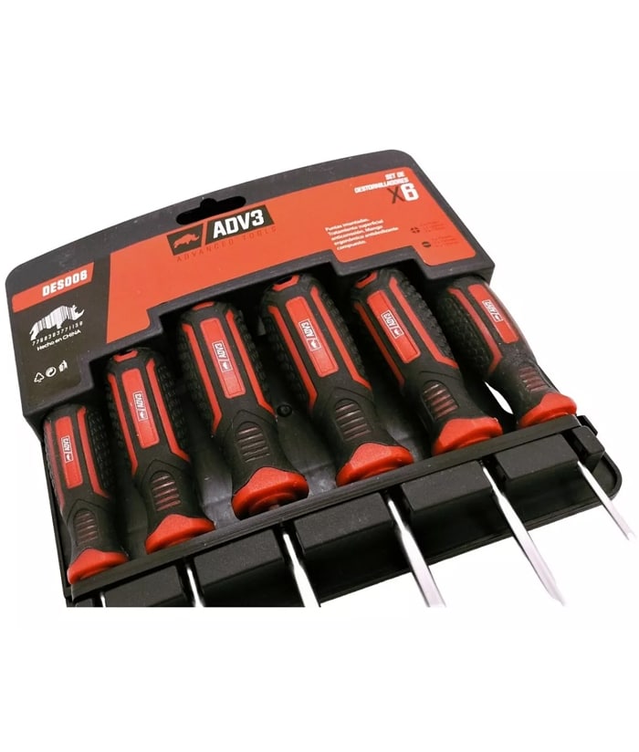 Juego Set Kit Destornilladores x 6 Pzs ADV3 DES006 - Imagen 3