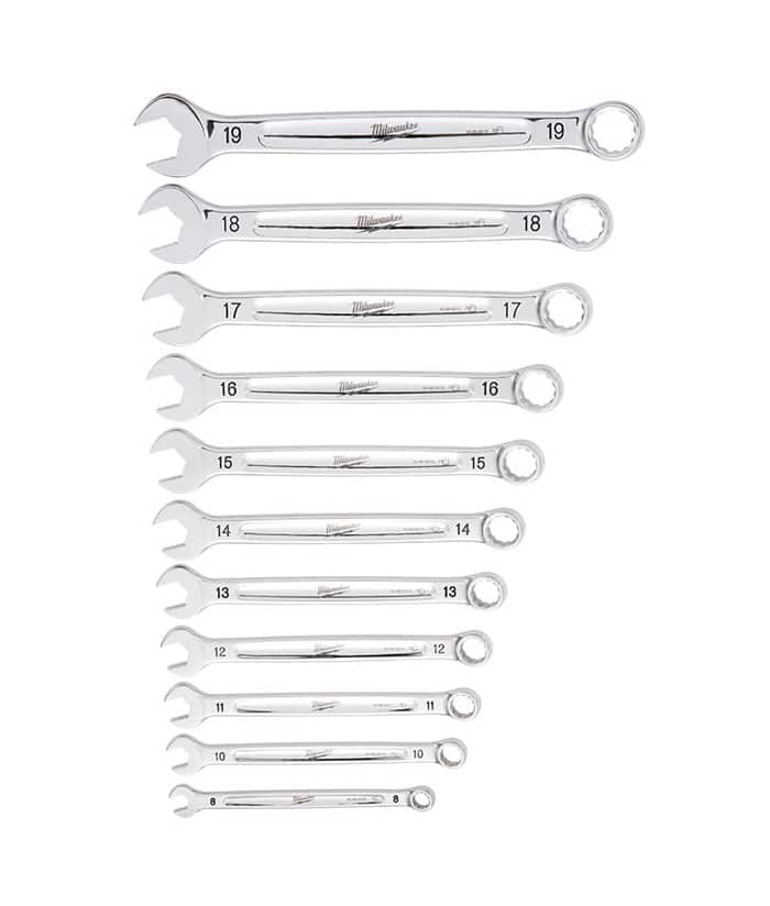 Juego Set Kit Llaves Combinadas Milimétricas x 11 Pzs Milwaukee 48-22-9511 - Imagen 2