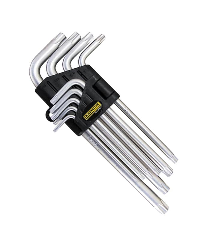 Juego Set Kit Llaves Torx Largas x 9 Pzs Crossmaster 9943580.1