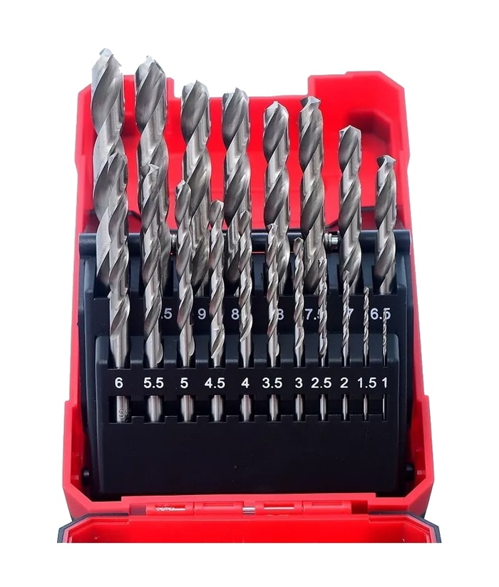 Juego Set Kit Mechas Acero Rápido HSS 1 a 10mm Para Metal x 29Pzs ADV3 BA019K - Imagen 2