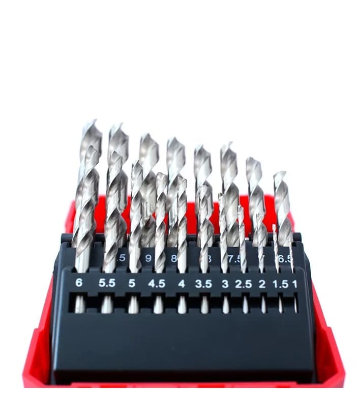 Juego Set Kit Mechas Acero Rápido HSS 1 a 10mm Para Metal x 29Pzs ADV3 BA019K - Imagen 3