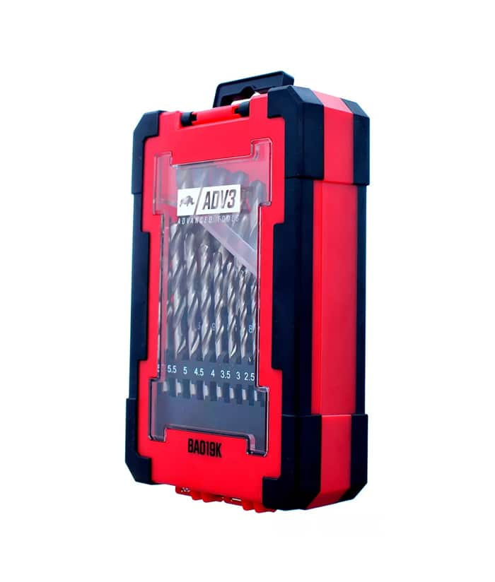 Juego Set Kit Mechas Acero Rápido HSS 1 a 10mm Para Metal x 29Pzs ADV3 BA019K - Imagen 4