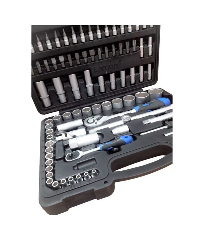 Juego Set Kit de Tubos Bocallaves 1/2" y 1/4" x 85 pzs Extrapol 85L - Imagen 2
