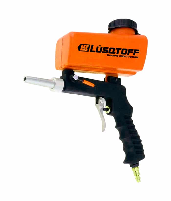 Pistola Arenadora Neumática de Aire 90 Psi Lusqtoff Naranja/Negro ANL90-8