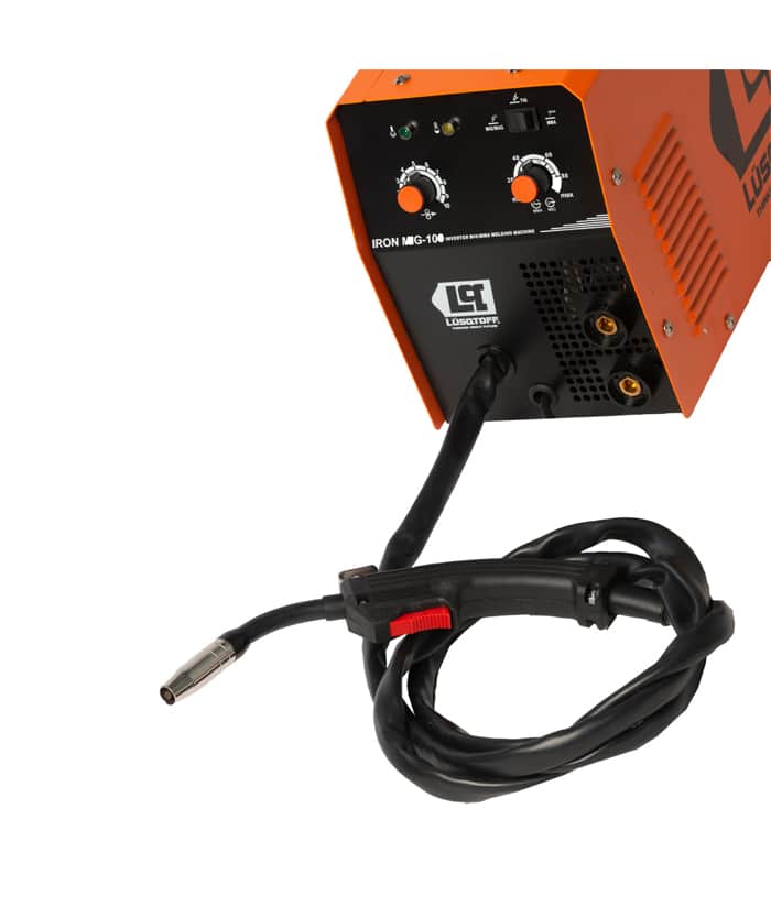 Soldadora Eléctrica Inverter Tridual MMA-MIG Lüsqtoff Naranja/Negro IRON MIG-100 - Imagen 3