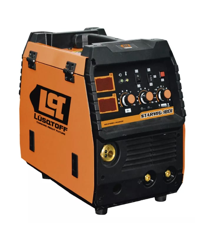 Soldadora Eléctrica Inverter MIG 160A Amper Lusqtoff Naranja/Negro STARMIG-180
