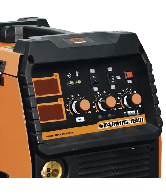Soldadora Eléctrica Inverter MIG 160A Amper Lusqtoff Naranja/Negro STARMIG-180 - Imagen 2