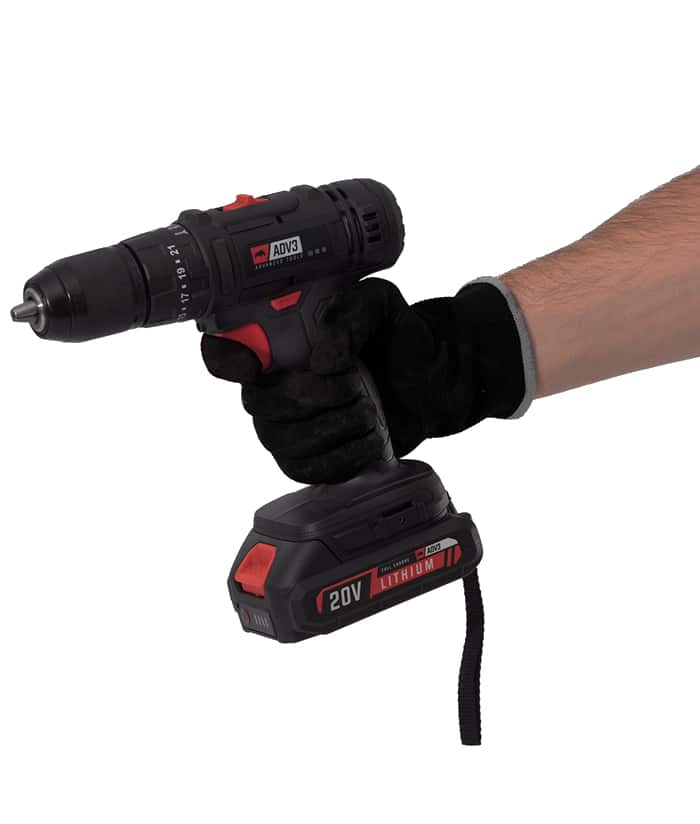 Taladro Atornillador Percutor de Impacto a Batería Inalámbrico 35Nm Motor Brushless + Batería 2.0ah Amper + Cargador + Maletín ADV3 Rojo/Negro TLP20V - Imagen 3