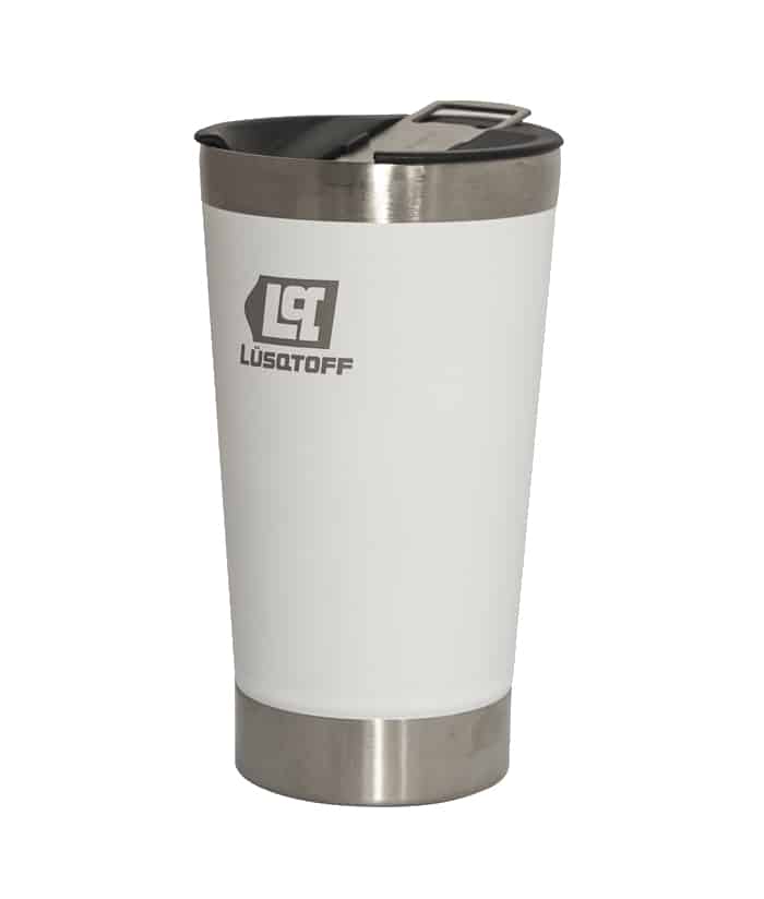 Vaso Térmico Blanco Cervecero Con Tapa 530ml Lusqtoff VTL530-9B