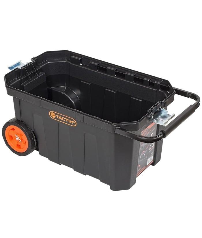 Combo Cajas Carro de Herramientas Plástica Con Ruedas 2 Cuerpos Tactix TX320310 - Imagen 5