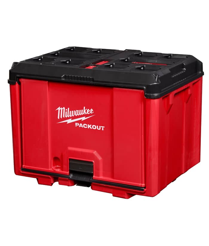 Caja Cajón Gabinete Profundo Alto Impacto Milwaukee Packout Rojo/Negro 48-22-8445