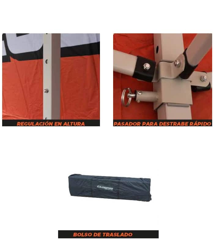 Gazebo Lusqtoff Racing Carrera Auto GBL-9R 6 x 3 mts GBL-9R - Imagen 2