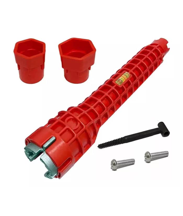 Llave Lavatorio Múltiple Bajo Mesada Baño Flexible Con Nivel Plomería Ruhlmann RU30250