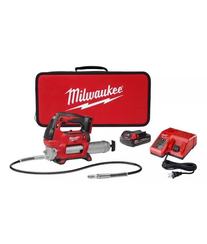 Pistola Engrasadora Inalámbrica a Batería 18V M18 Milwaukee Rojo/Negro 2646-159A