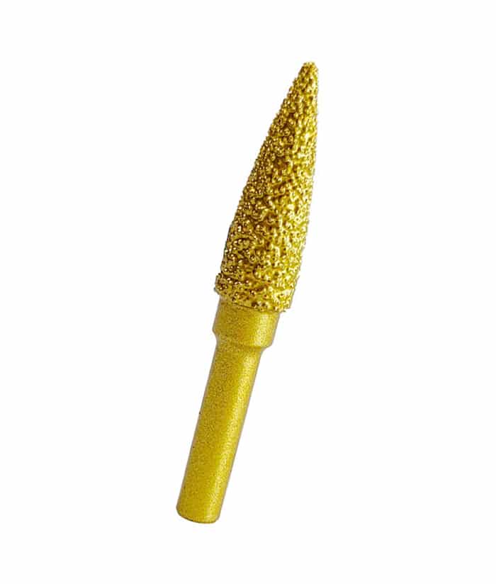 Fresa Mecha Lima Diamantada Cónica 10 x 30 x 60mm Ruhlmann RU58021