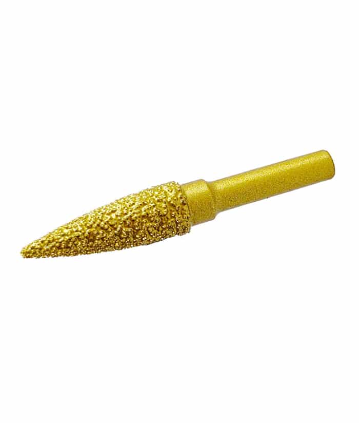Fresa Mecha Lima Diamantada Cónica 10 x 30 x 60mm Ruhlmann RU58021 - Imagen 2