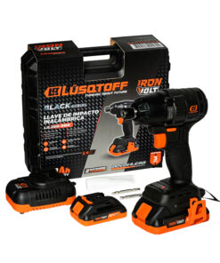 Atornillador de Impacto a Batería Inalámbrico 18V Lusqtoff Black Series Naranja/Negro LIL260-9BK