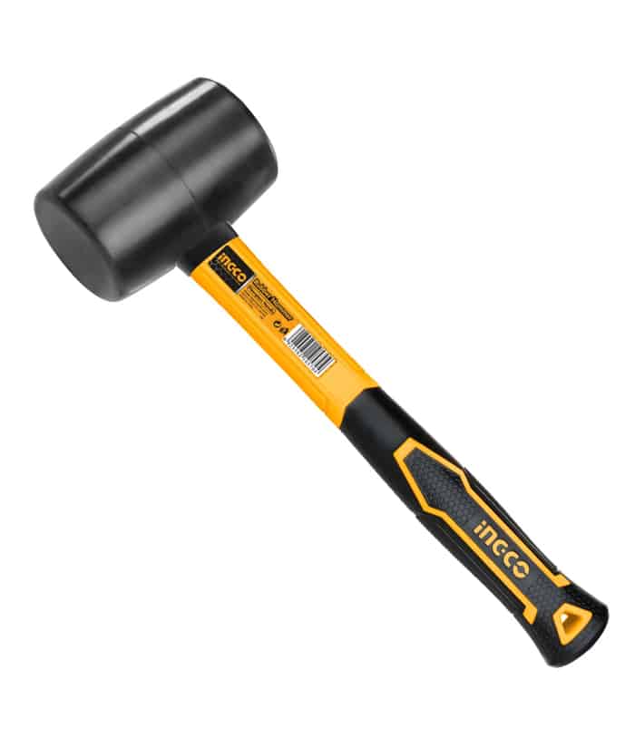 Martillo Maza de Goma Negro 450gr Ingco HRUH8816