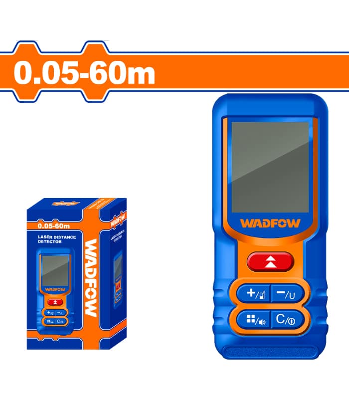 Medidor Láser de Distancia 0.05 - 60mts Wadfow WDL1516
