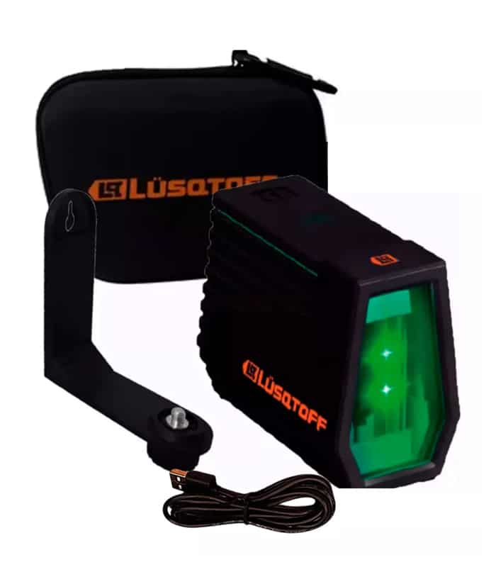 Nivel Láser a Batería Luz Verde 50mts Lusqtoff Black Series Naranja/NegroNV11L-9