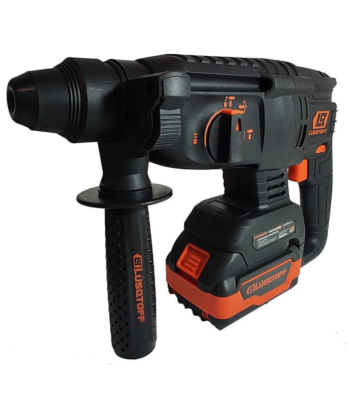 Rotomartillo a Batería Inalámbrico 18V SDS-Plus 2.5 Joules Motor Brushless Black Series Lusqtoff Naranja/Negro RML4000-9BK
