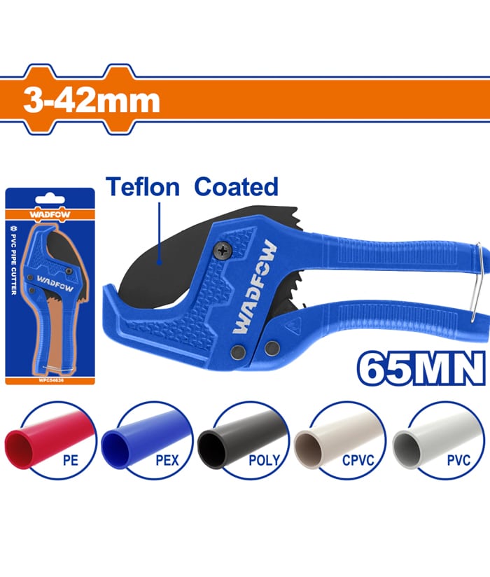 Tijera Corta Caño Tubos Tuberías 3 - 42mm Wadfow WPC54642