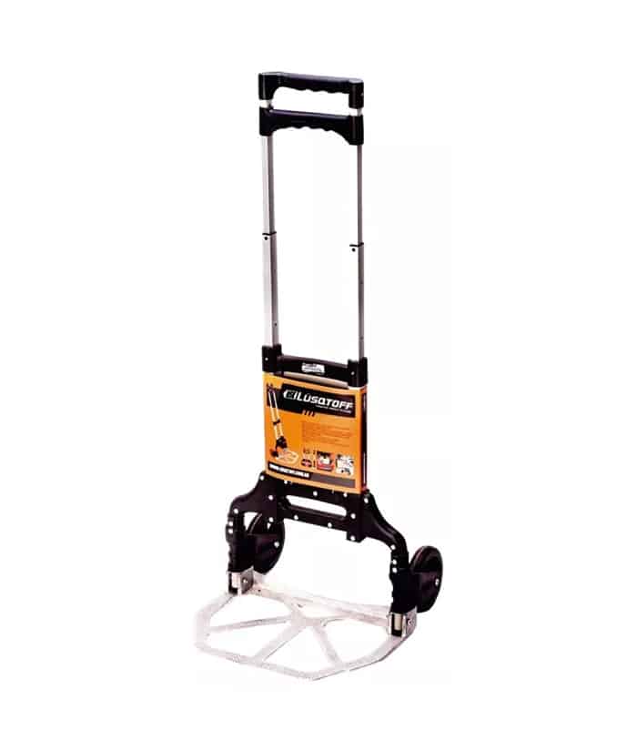 Zorra Carro Carretilla De Carga De Mano 100kg Lusqtoff Naranja/Negro LQC-100