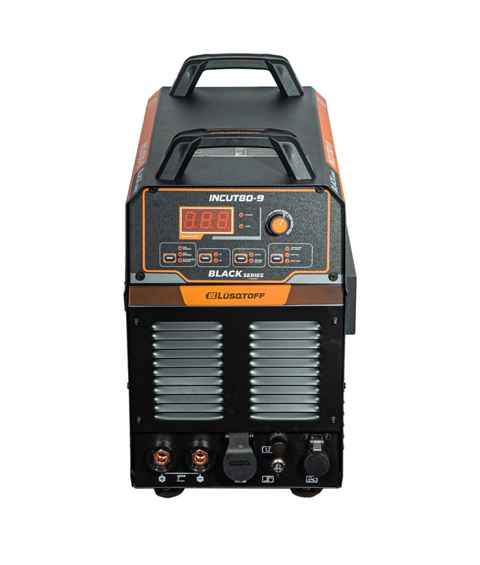 Cortadora de Plasma Con Compresor Corte de 10mm a 20mm Black Series Lusqtoff Naranja/Negro INCUT80-9 - Imagen 2