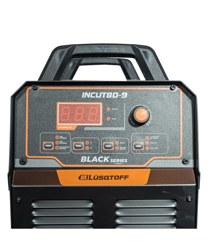 Cortadora de Plasma Con Compresor Corte de 10mm a 20mm Black Series Lusqtoff Naranja/Negro INCUT80-9 - Imagen 4