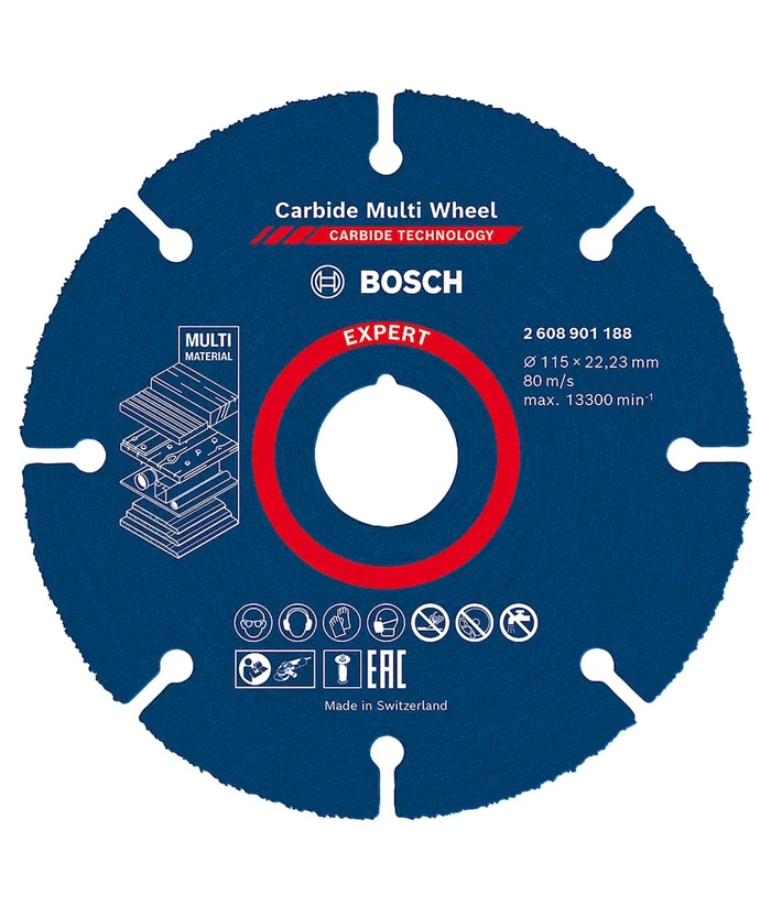 Disco de Corte Expert Carbide Multi-Wheel 115mm x 22.23mm Bosch 2608901188