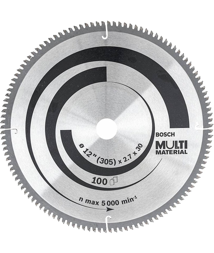Disco De Corte Hoja Sierra Circular 12" 305mm 100 Dientes Standard Ingletadora Bosch Profesional Optiline for Wood 2608642209