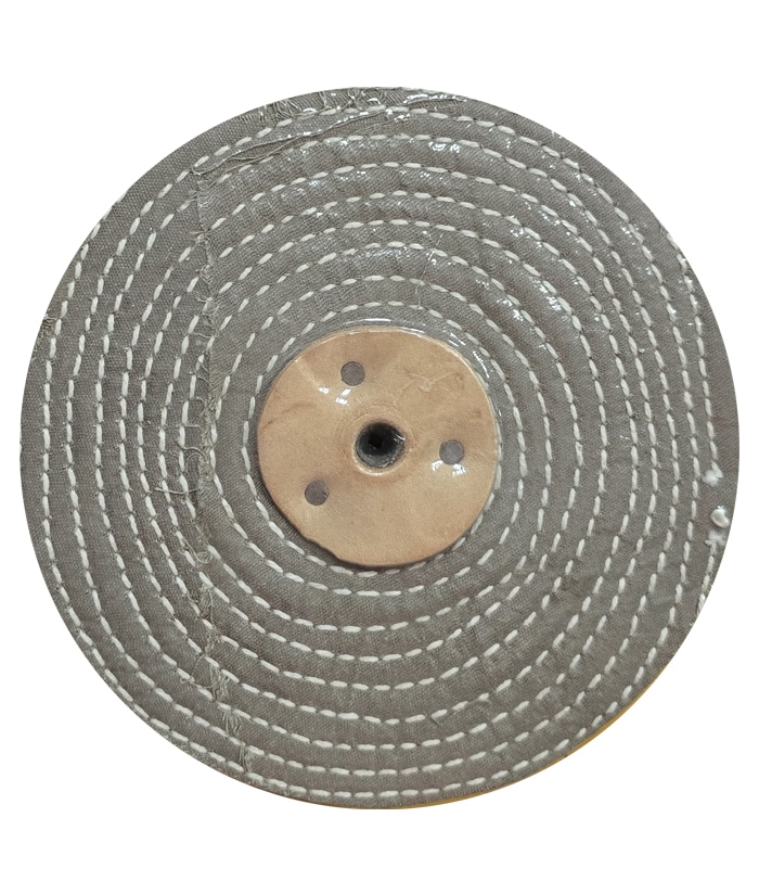 Disco Paño de Tela Algodón 6" x 1" Para Pulir Cobre Bronce Aluminio Acero Inoxidable Tokits 107