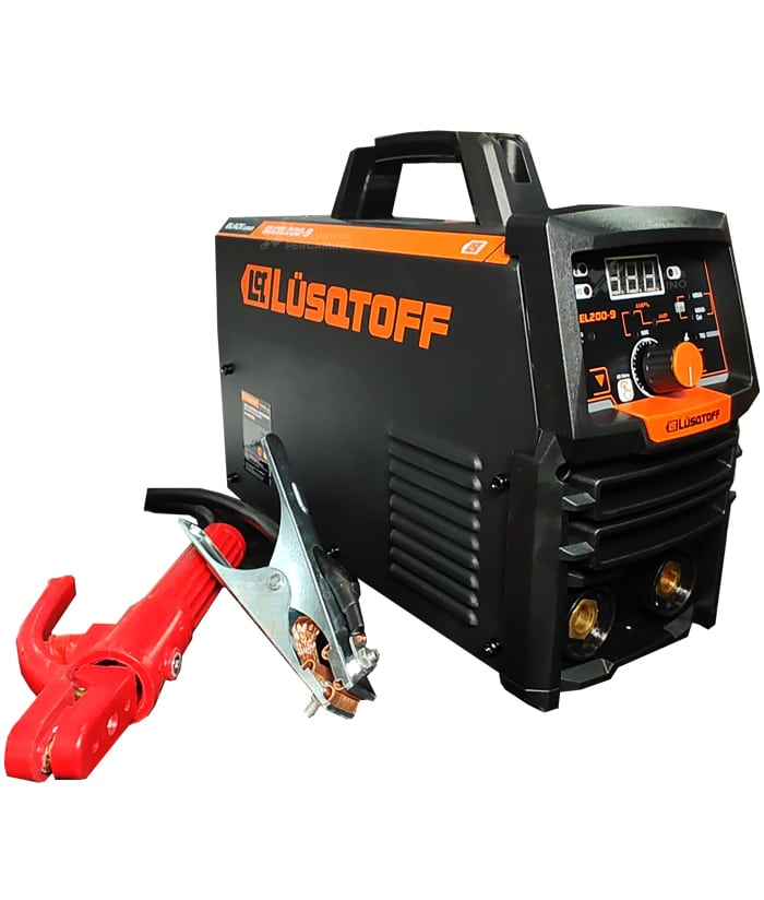 Soldadora Eléctrica Inverter 200A Amper Celulósica Black Series Lusqtoff Naranja/Negro SLCEL200-9