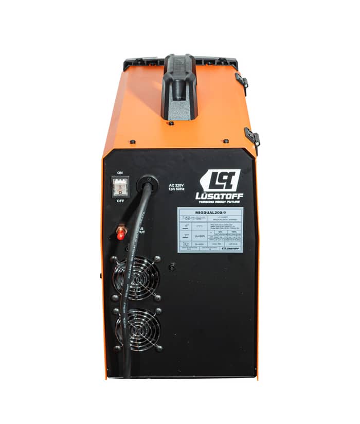 Soldadora Eléctrica Inverter Dual 220A Amper MMA-MIG Lüsqtoff Naranja/Negro MIGDUAL200-9 - Imagen 5