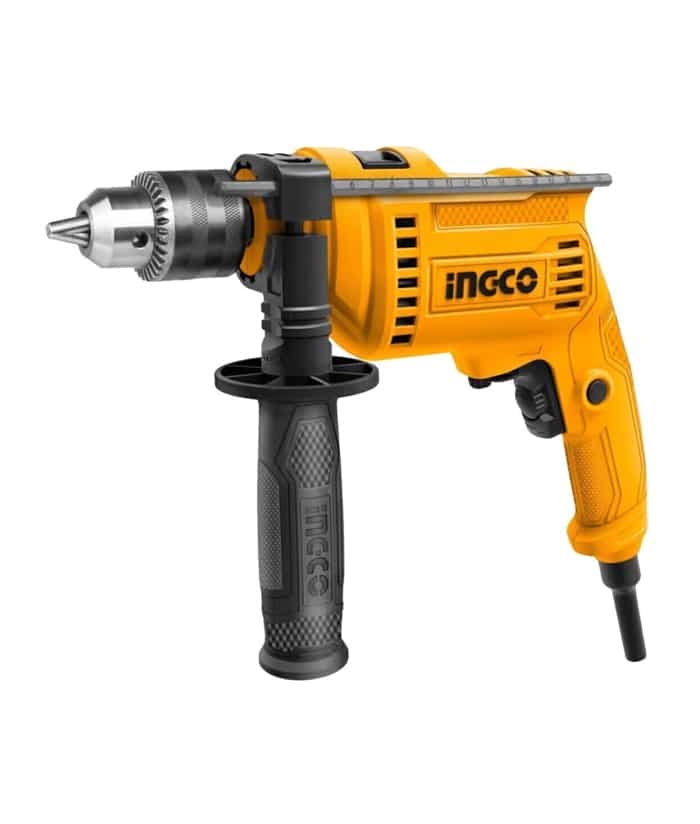 Taladro Percutor Eléctrico 13mm 680W Ingco Naranja/Amarillo ID6808-4