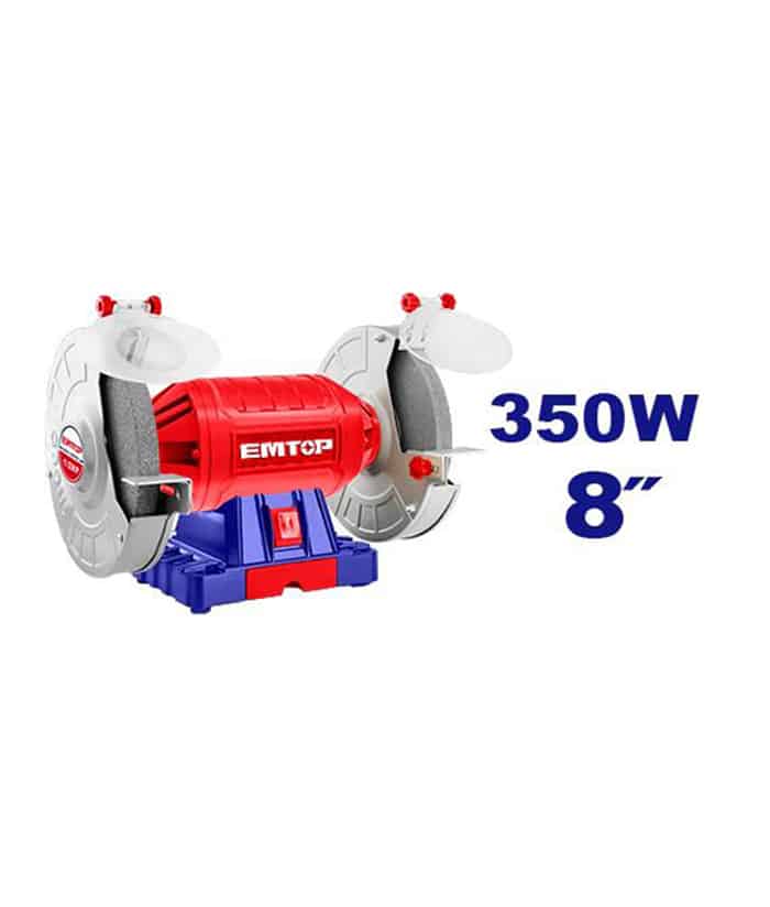 Amoladora de Banco Eléctrica 350W 200mm 8" C/ACC Emtop EBGR83501