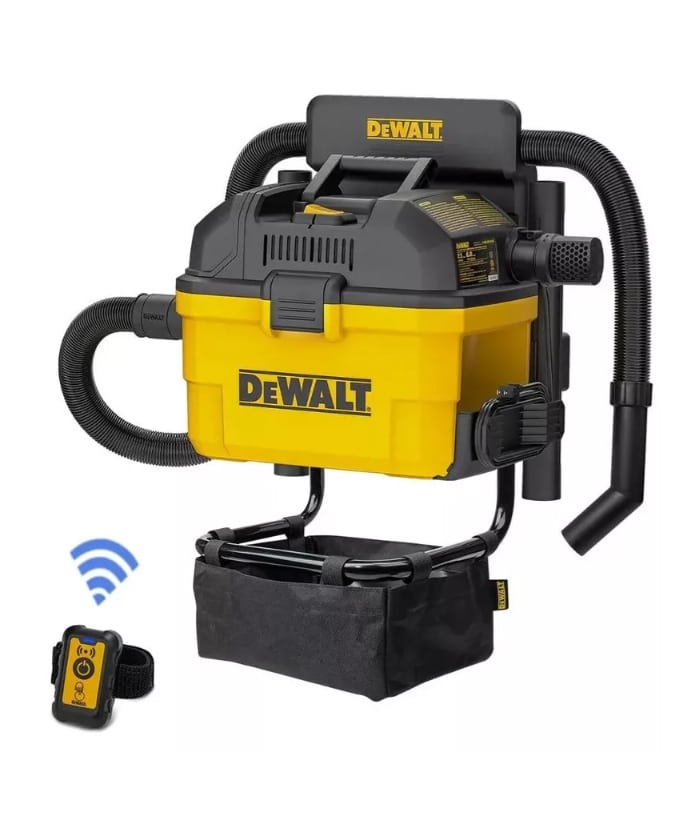 Aspiradora Eléctrica de Polvo/Agua 1100W 23lts Con Control Remoto Dewalt DXV23G