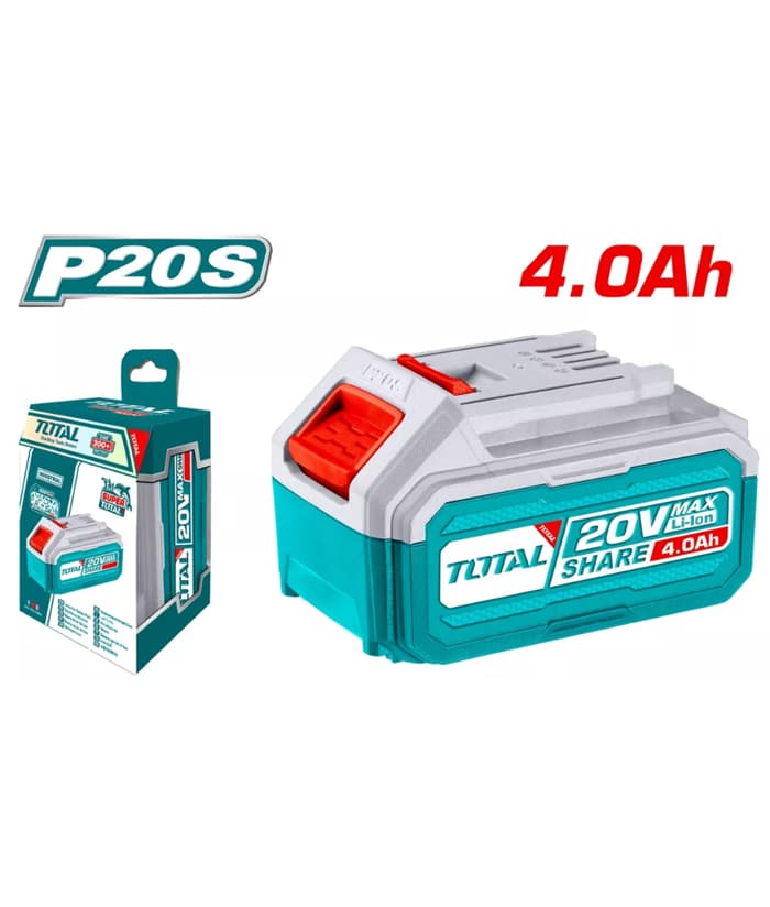 Batería 20V 4.0Ah Amper Total TFBLI20021 Compatible Con Ingco y Emtop P20S