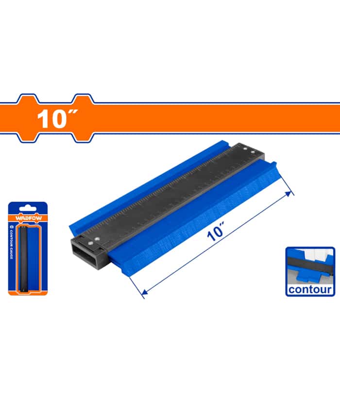 Peine Copiador Contorno Moldura Plástico Regla 10″ 250mm Wadfow WXZ6002