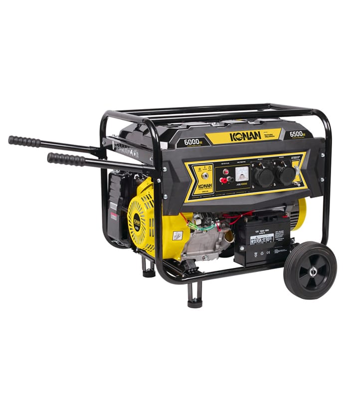 Generador Grupo Electrógeno Portátil Naftero 6500W 16hp Konan KGE/6500E