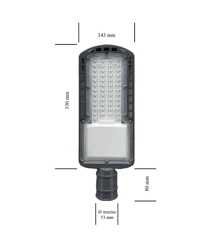 Luminaria de Alumbrado Público Led 50W 230V JA JA-4050 - Imagen 2