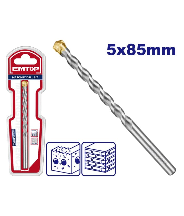 Mecha Broca Widia 5 x 85mm Industrial Emtop ECDB020585