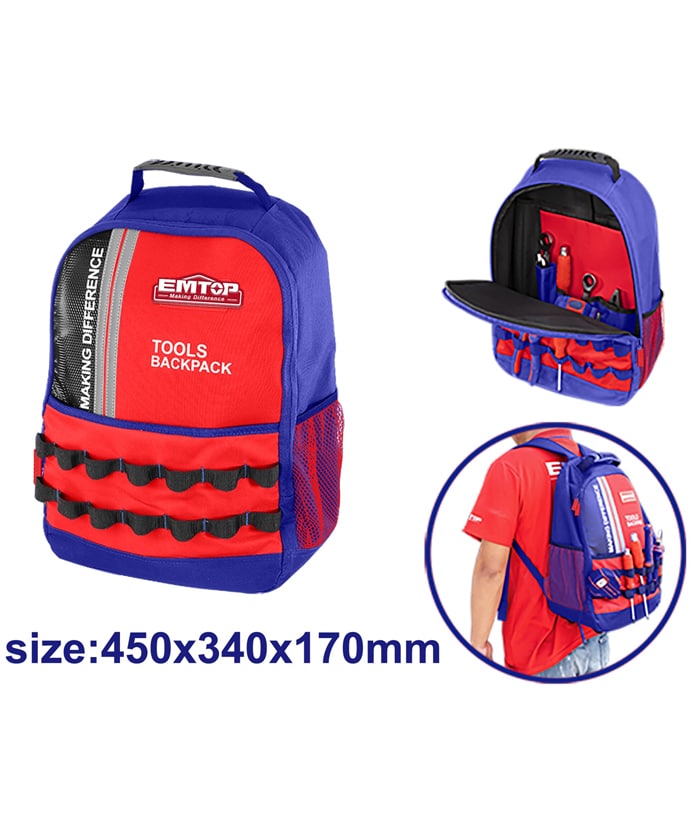Mochila Porta Herramientas 20kgs Emtop ETBG58185
