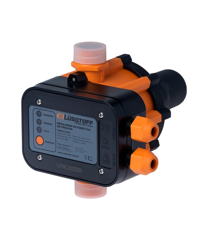 Regulador Automático de Presión 10A 10Bar Lusqtoff Naranja/NegroMPS-1