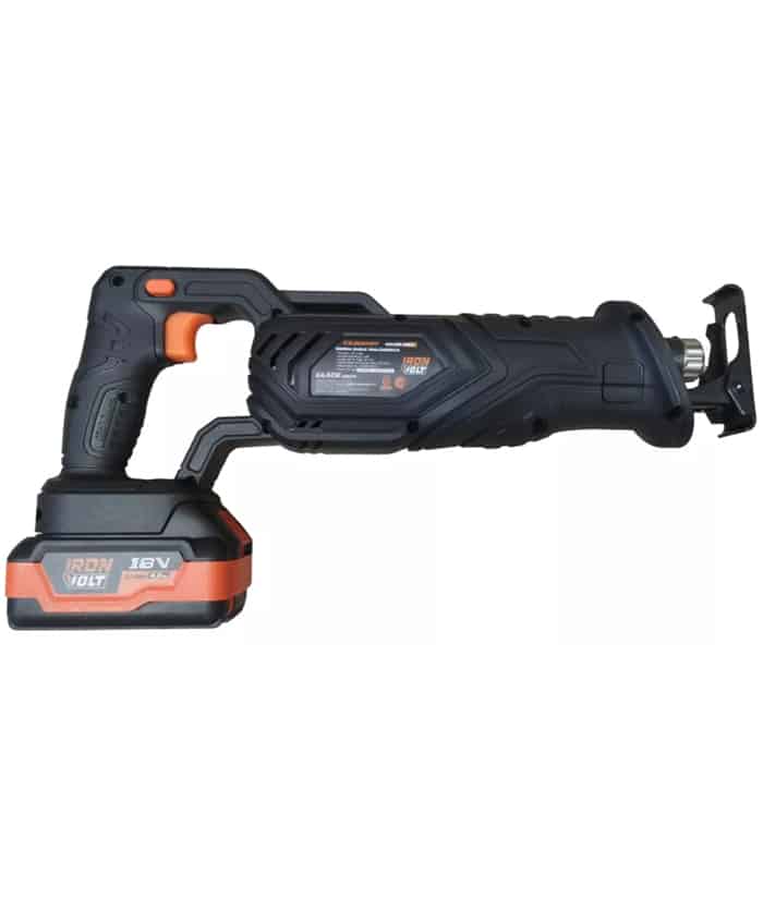 Sierra Sable a Batería Inalámbrica 115mm 18V Black Series Lusqtoff Naranja/Negro SSL115-9BK - Imagen 3