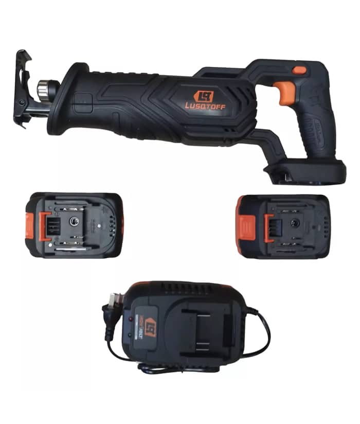 Sierra Sable a Batería Inalámbrica 115mm 18V Black Series Lusqtoff Naranja/Negro SSL115-9BK - Imagen 4